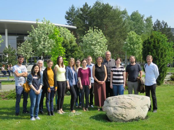 A group photo during the visit of Prof. Gisela Storz